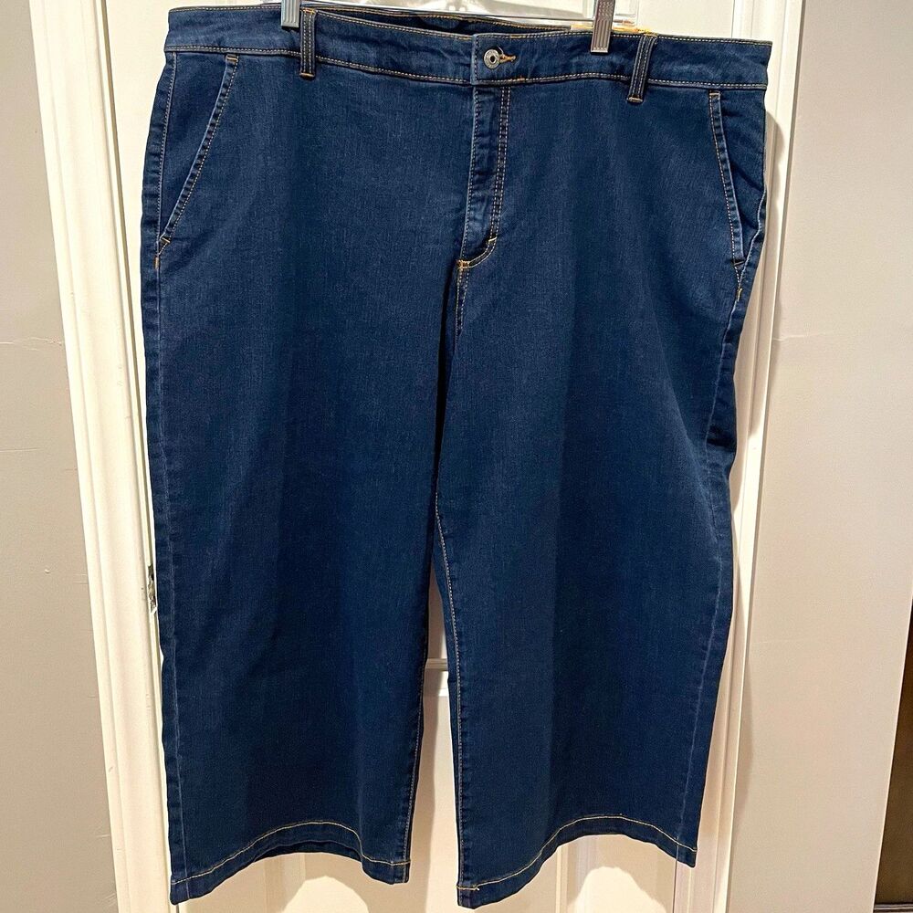 Style & Co. Women's Plus size 24W, Wide Leg Crop Jeans Dark Wash New with Tags